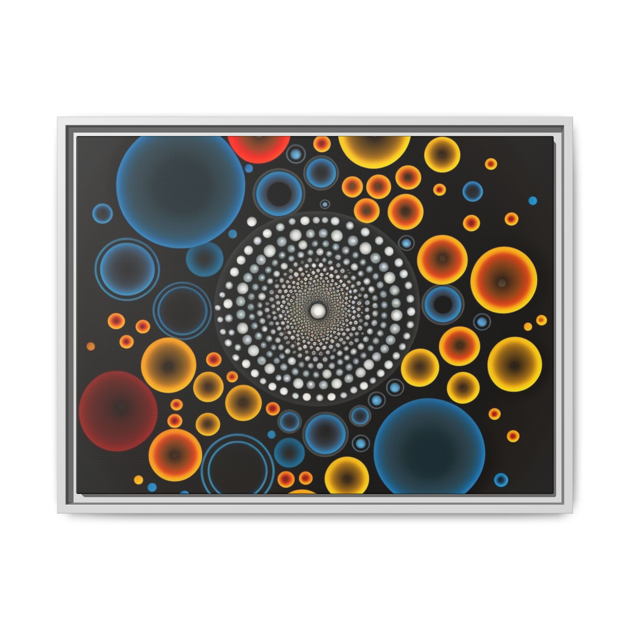 Harmonic Orbits, Matte Canvas, Framed (Multi-color)