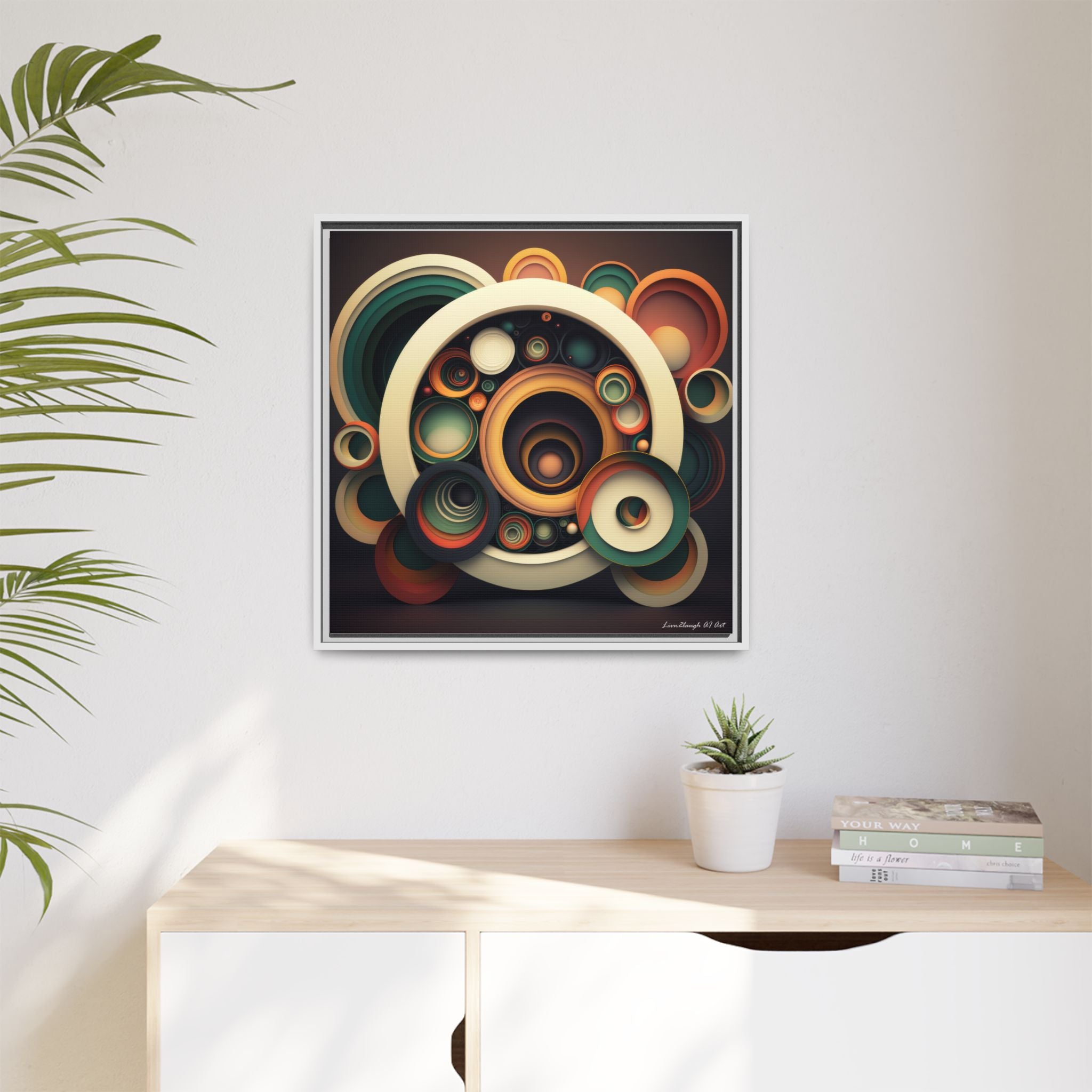 Inner Resonance, Art Print — Colorful Modern Wall Canvas