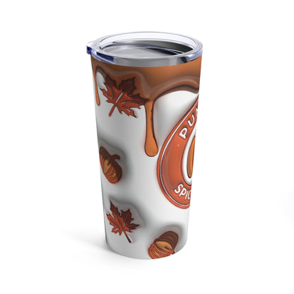 Pumpkins Spice Life 3-D Puffy Halloween Tumbler 20oz