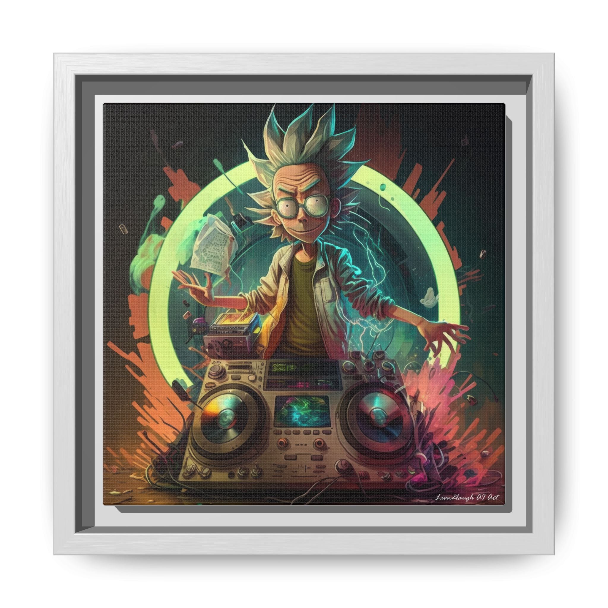 Frequency of Genius, Art Print — Colorful Modern Wall Canvas