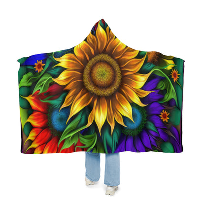 Bold And Beautiful Flowers Style Four Snuggle Blanket