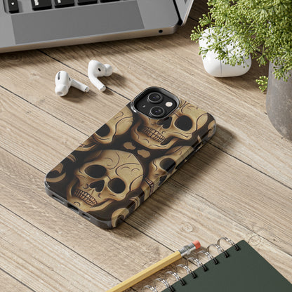 Metallic Chrome Skulls and classic Designed 19 Tough Phone Cases