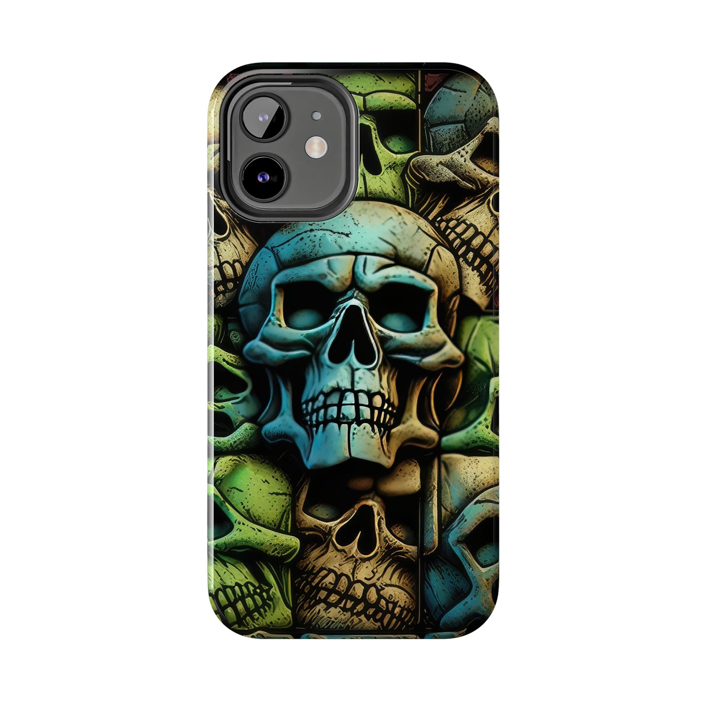 Metallic Chrome Skulls and classic Designed 13 Tough Phone Cases