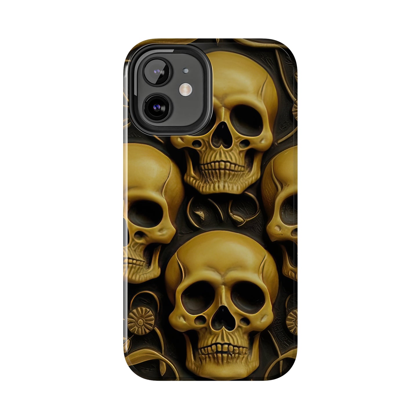 Metallic Chrome Skulls and classic Designed 18 Tough Phone Cases