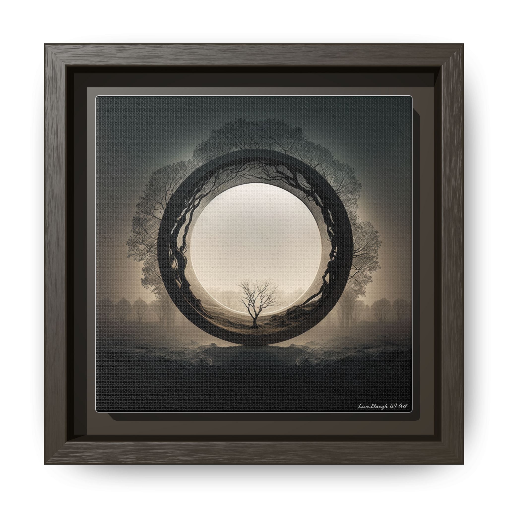 Circle of Stillness, Art Print — Colorful Modern Wall Canvas