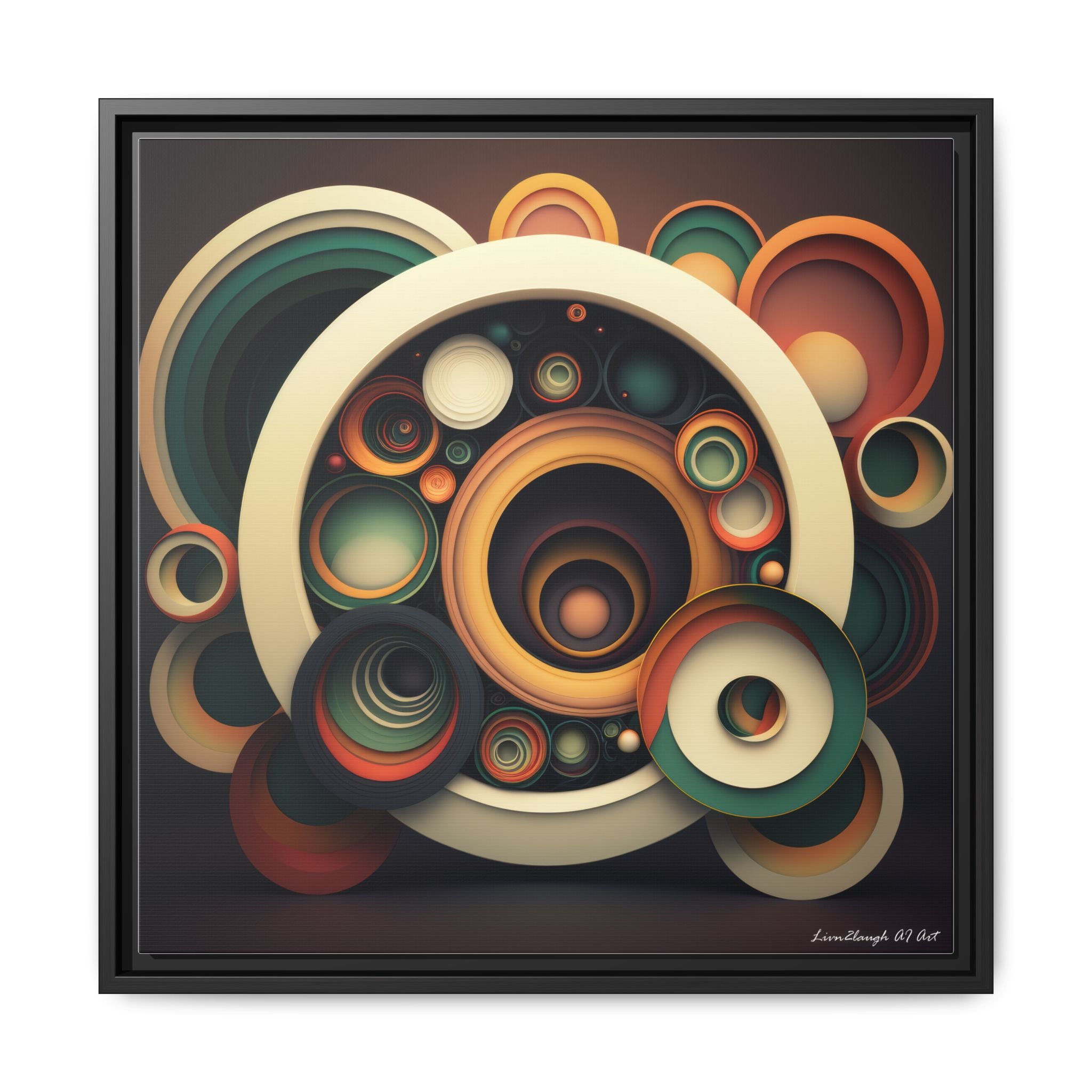 Inner Resonance, Art Print — Colorful Modern Wall Canvas