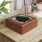 "Playful Black Cat Mosaic", Jewelry- Stash- Collection Box