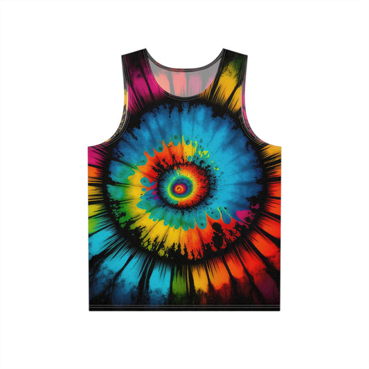 Bold And Beautiful Tie Dye Style Four 3 Men's Tank (AOP)