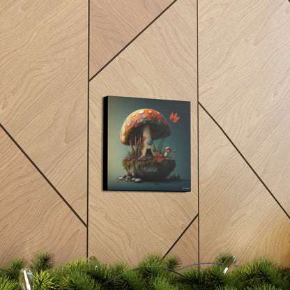 Beautiful Fairy Mushroom Home  Canvas Gallery Wraps