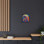Home Beneath the Rainbow, Art Print — Colorful Modern Wall Canvas
