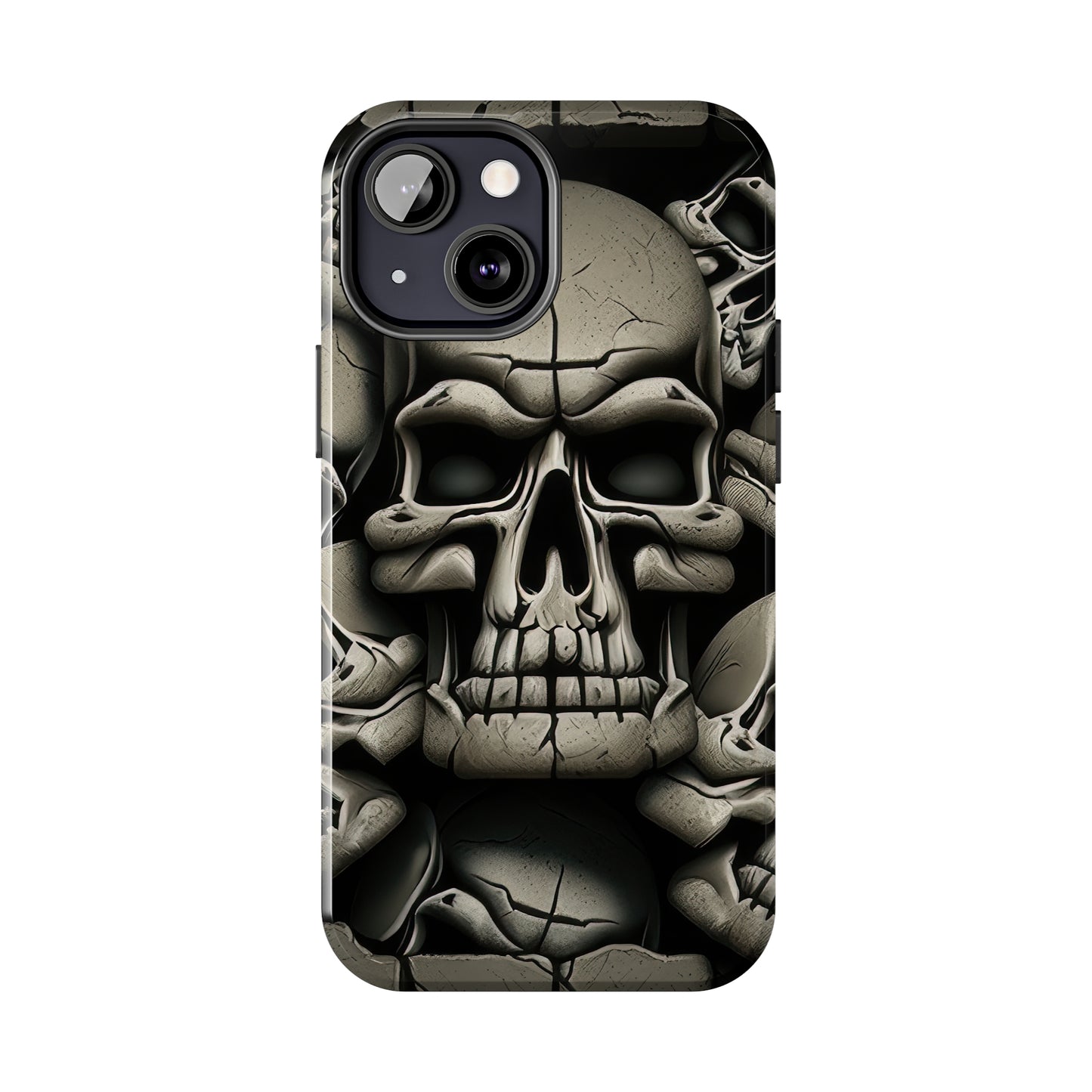 Metallic Chrome Skulls and classic Designed 12 Tough Phone Cases