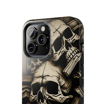 Metallic Chrome Skulls and classic Designed 14 Tough Phone Cases