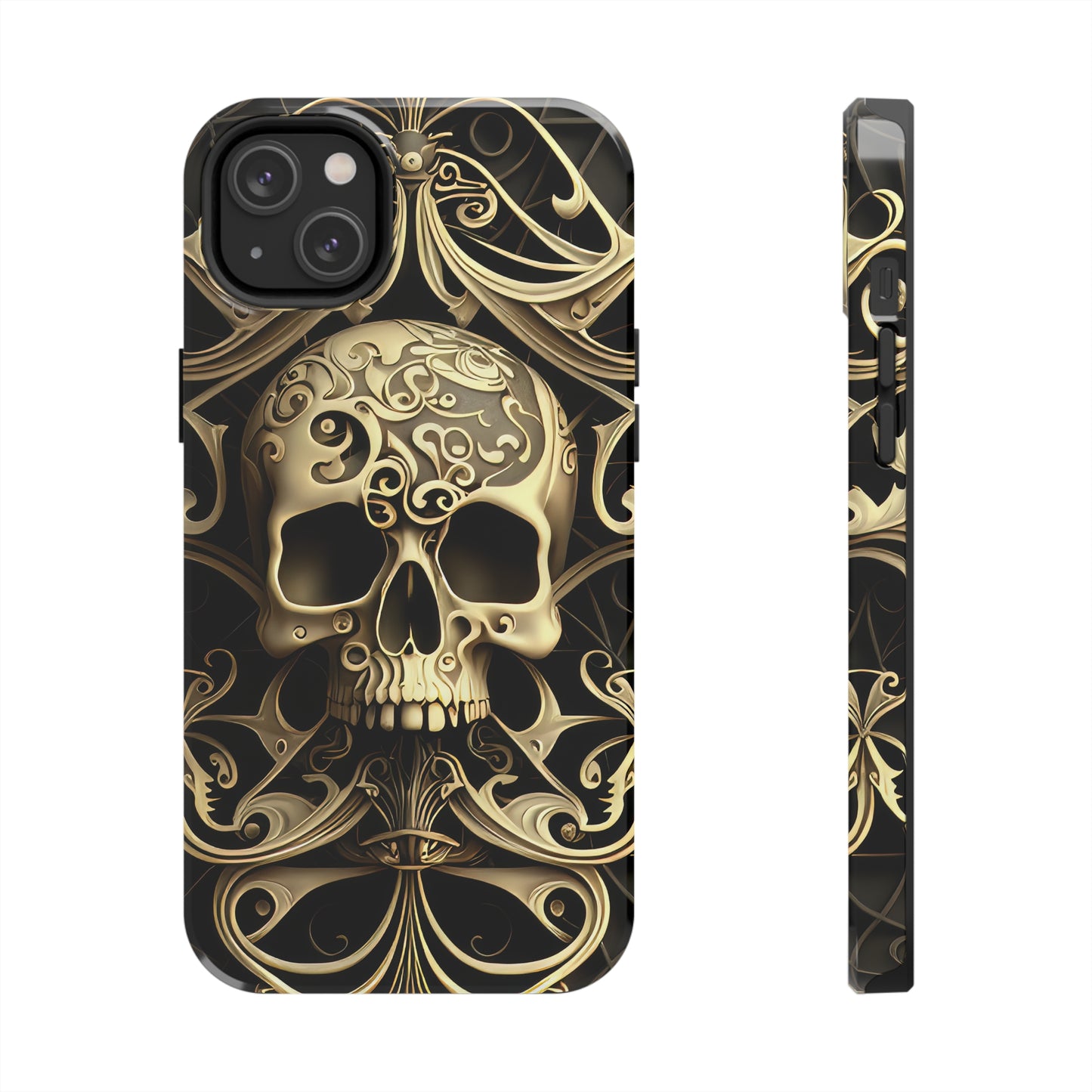 Metallic Chrome Skulls and classic Designed 7 Tough Phone Cases