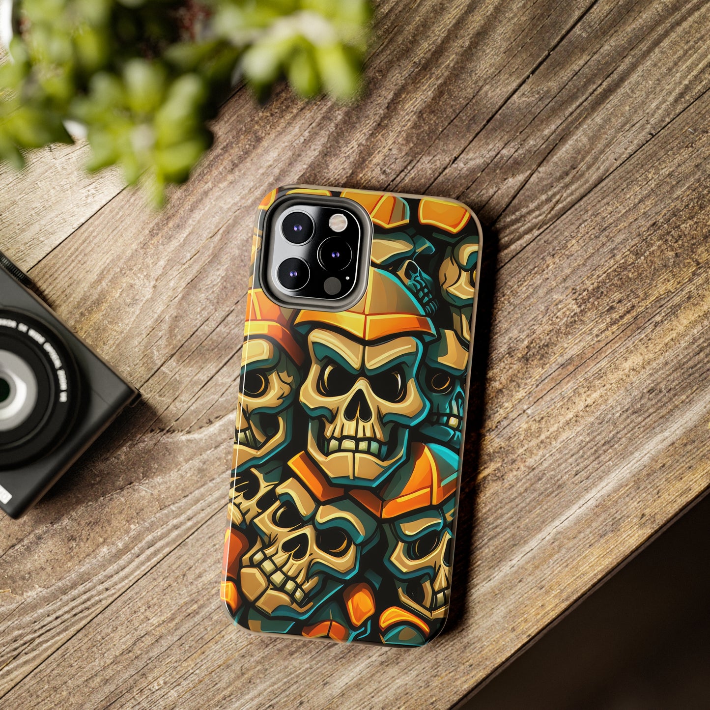 Metallic Chrome Skulls and classic Designed 16 Tough Phone Cases