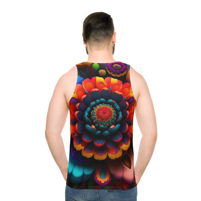 Bold And Beautiful Flowers B 1 Unisex Tank Top (AOP)