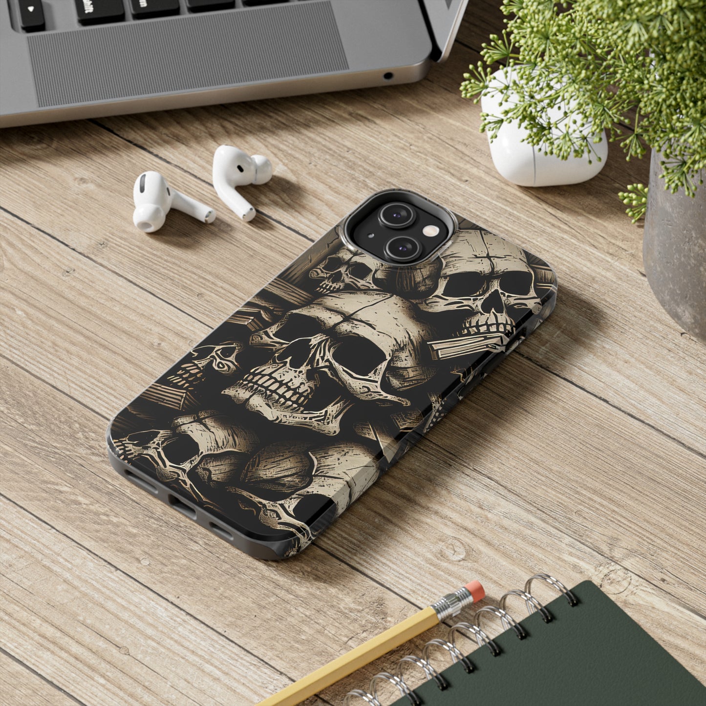 Metallic Chrome Skulls and classic Designed 14 Tough Phone Cases