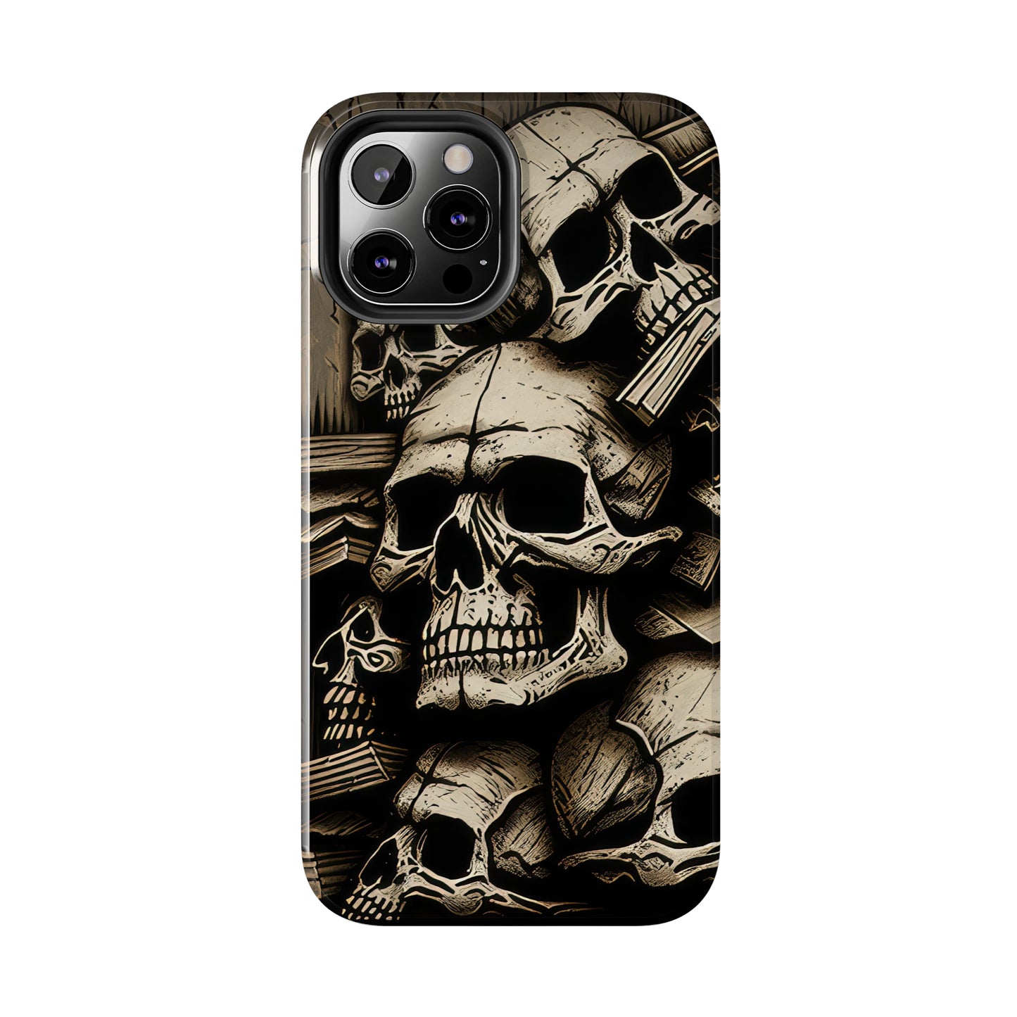 Metallic Chrome Skulls and classic Designed 14 Tough Phone Cases