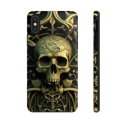 Metallic Chrome Skulls and classic Designed 3 Tough Phone Cases