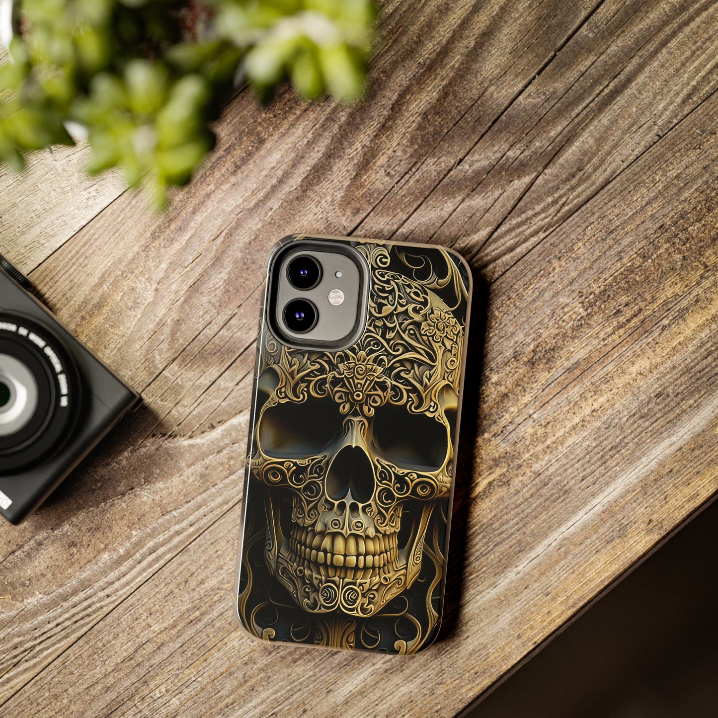 Metallic Chrome Skulls and classic Designed 4 Tough Phone Cases