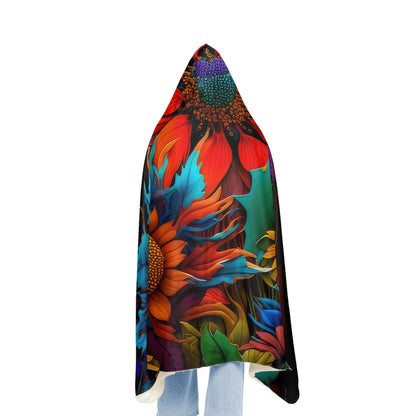 Bold And Beautiful Flowers Style Two Snuggle Blanket