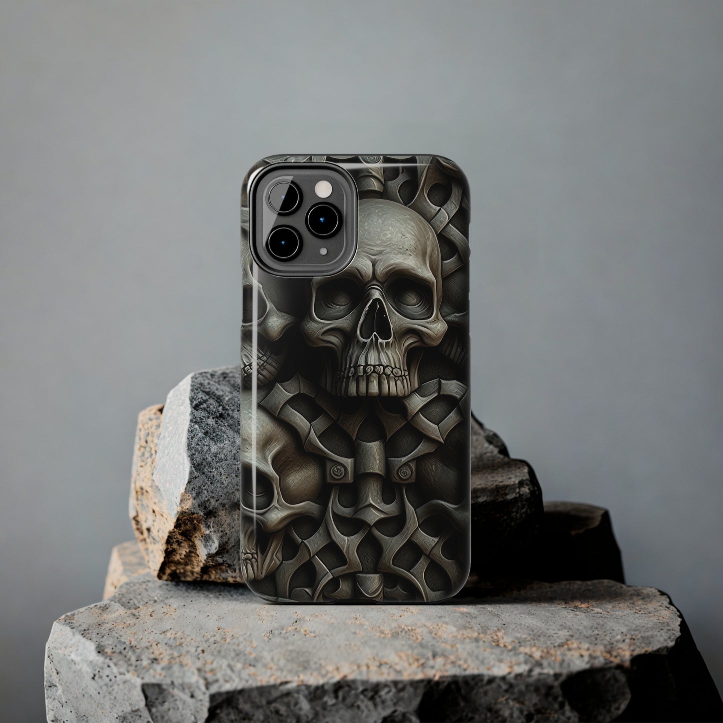 Metallic Chrome Skulls and classic Designed 19 Tough Phone Cases