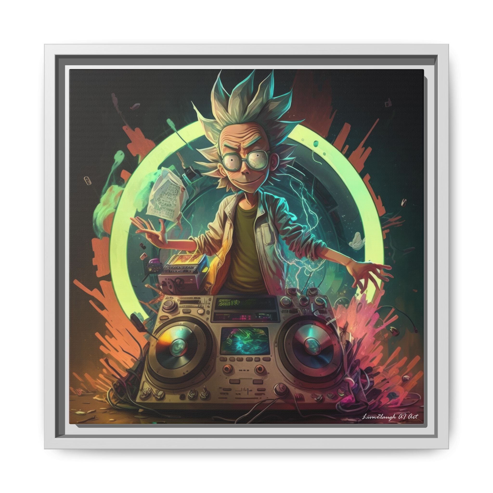 Frequency of Genius, Art Print — Colorful Modern Wall Canvas