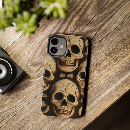 Metallic Chrome Skulls and classic Designed 19 Tough Phone Cases