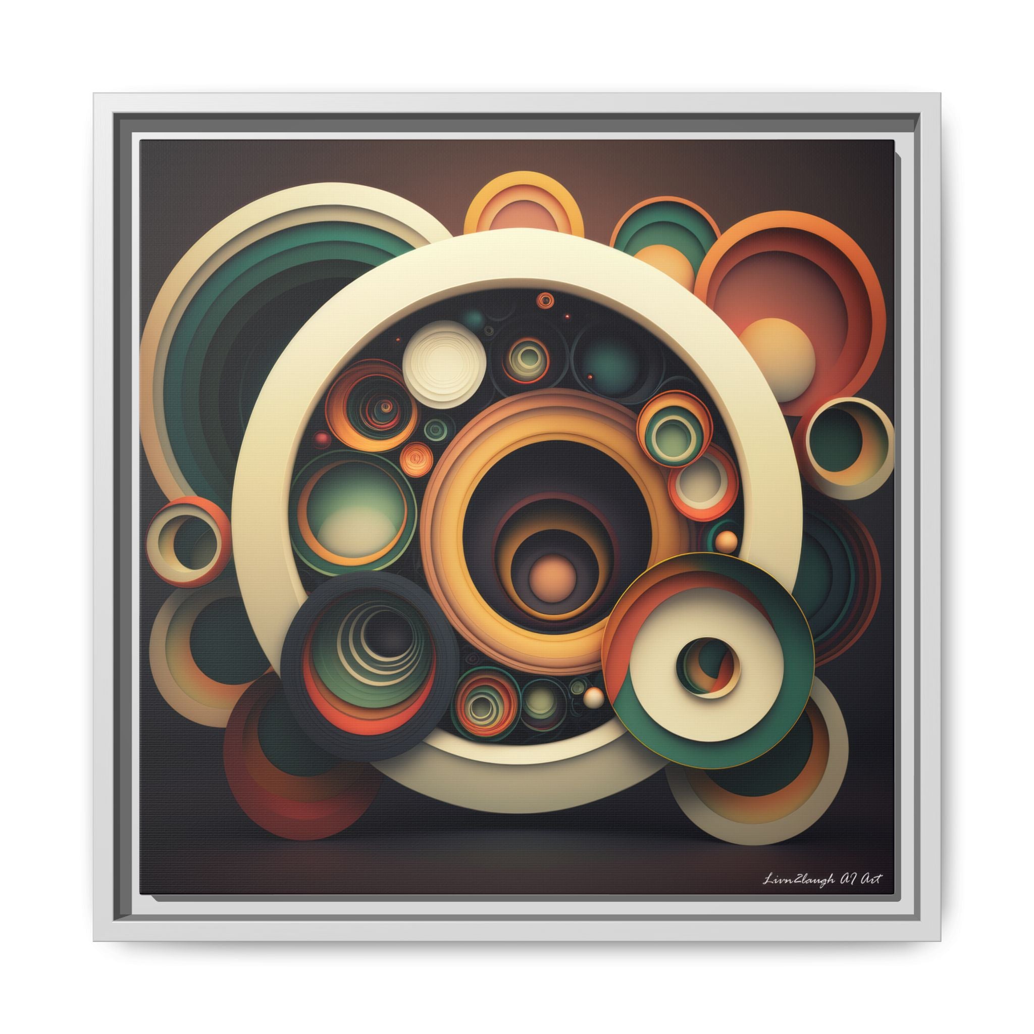 Inner Resonance, Art Print — Colorful Modern Wall Canvas