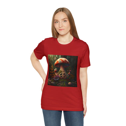 Hippie Mushroom Color Candy Style Design Style 7 Unisex Jersey Short Sleeve Tee