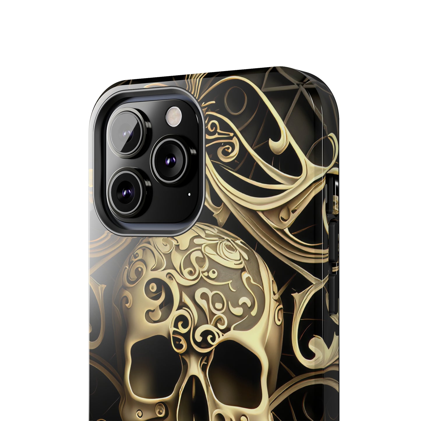 Metallic Chrome Skulls and classic Designed 7 Tough Phone Cases