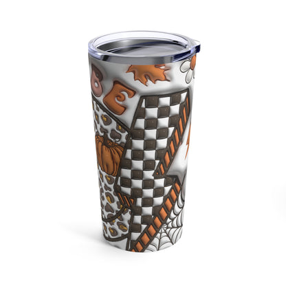 Fall Vibe 3-D Puffy Halloween By Mock Up Tumbler 20oz