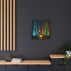 Three States of Flow, Art Print — Colorful Modern Wall Canvas