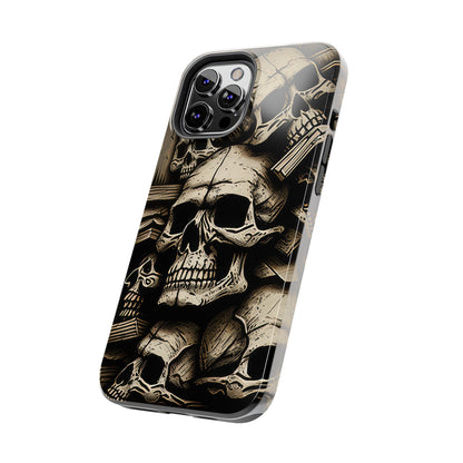 Metallic Chrome Skulls and classic Designed 14 Tough Phone Cases