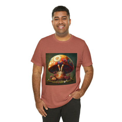 Hippie Mushroom Color Candy Style Design Style 8 Unisex Jersey Short Sleeve Tee