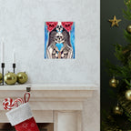 Love Shows No Time Boundaries Skulls, Image By Loewenkind Creations Premium Matte Vertical Posters