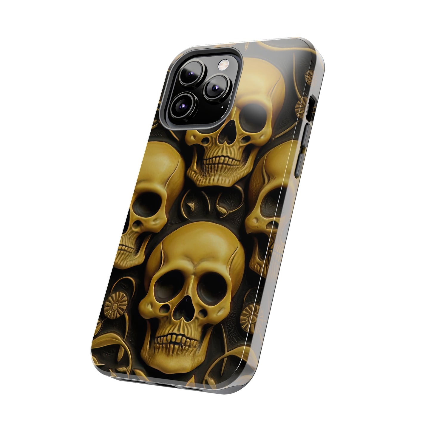 Metallic Chrome Skulls and classic Designed 18 Tough Phone Cases