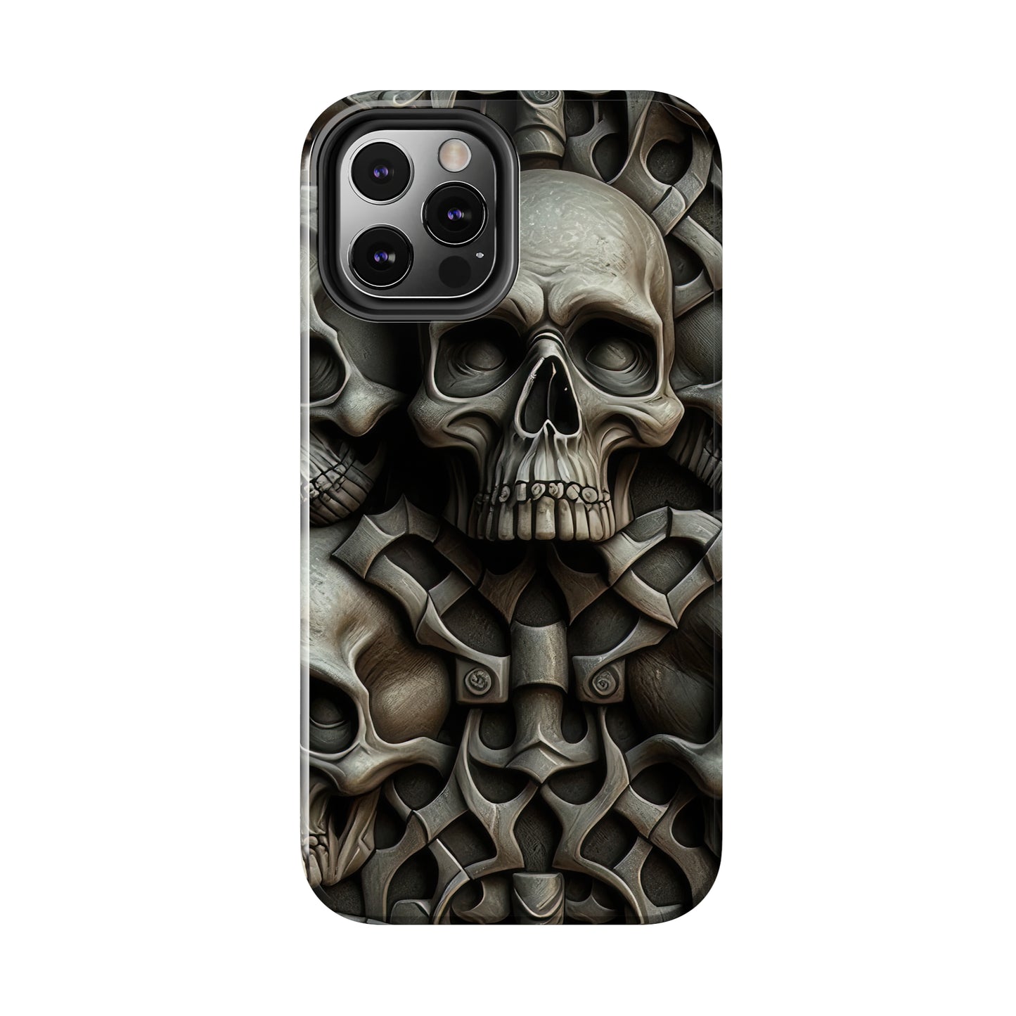 Metallic Chrome Skulls and classic Designed 19 Tough Phone Cases