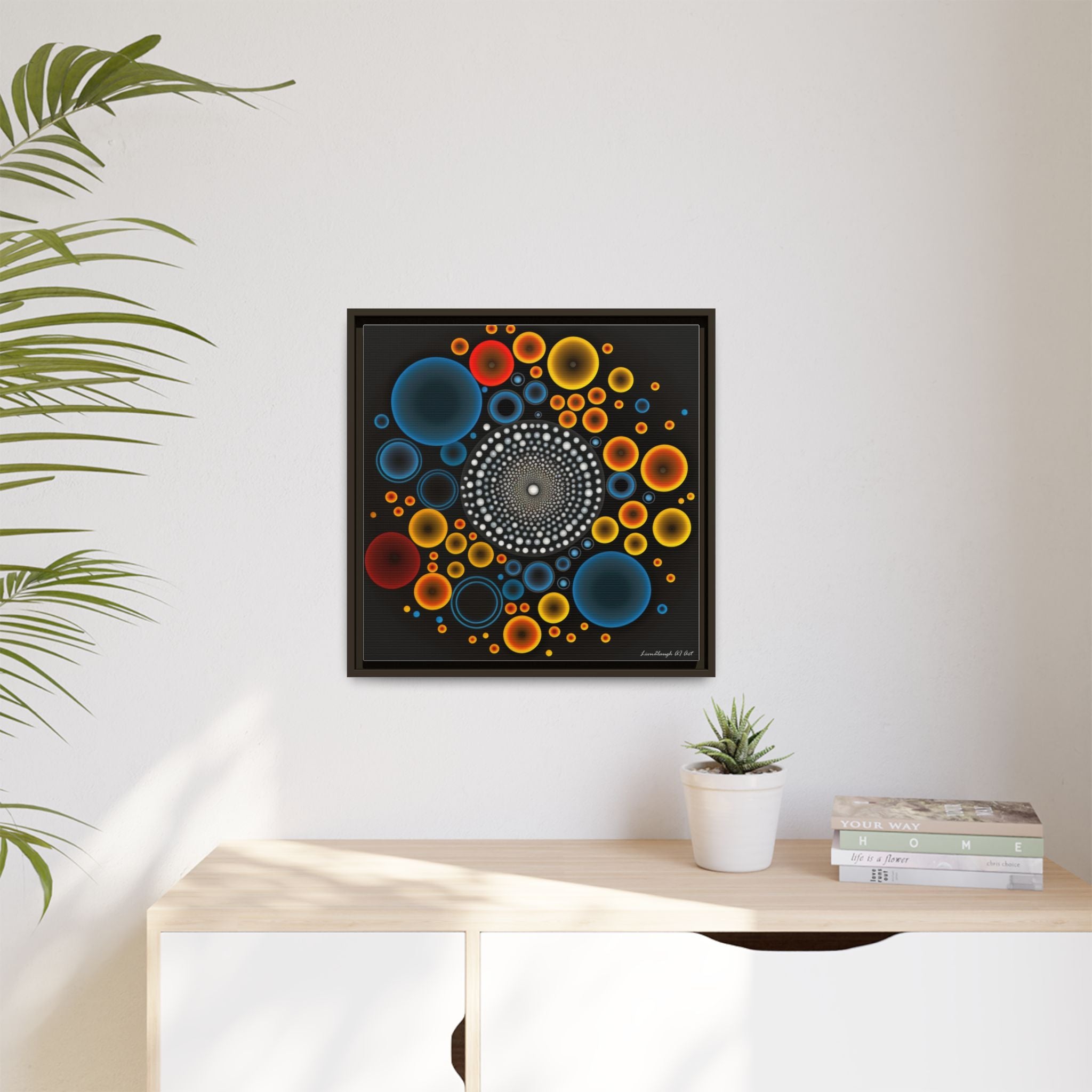 Gilded Tide, Art Print — Colorful Modern Wall Canvas