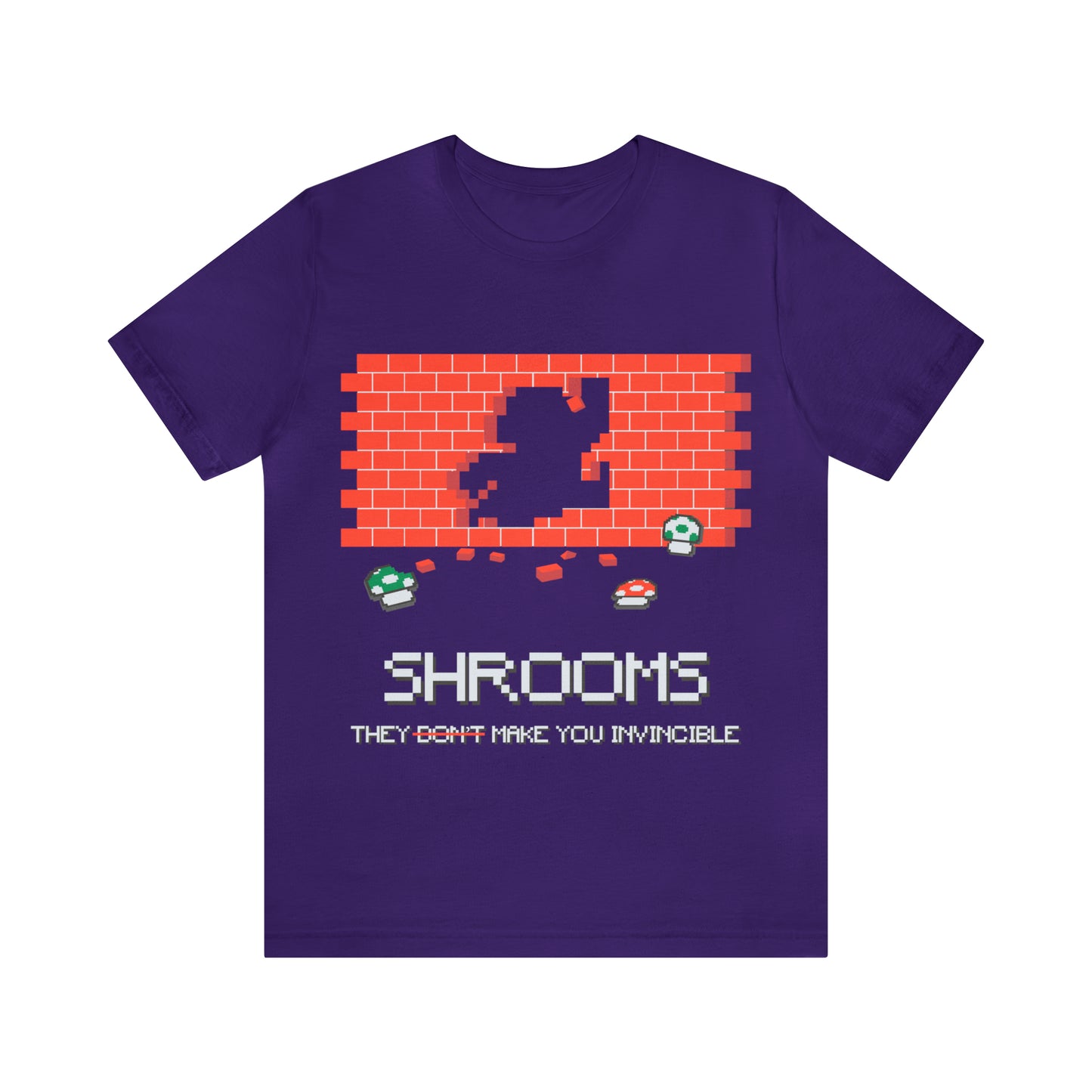 Shrooms, They Make You Invincible, Unisex Jersey Short Sleeve Tee