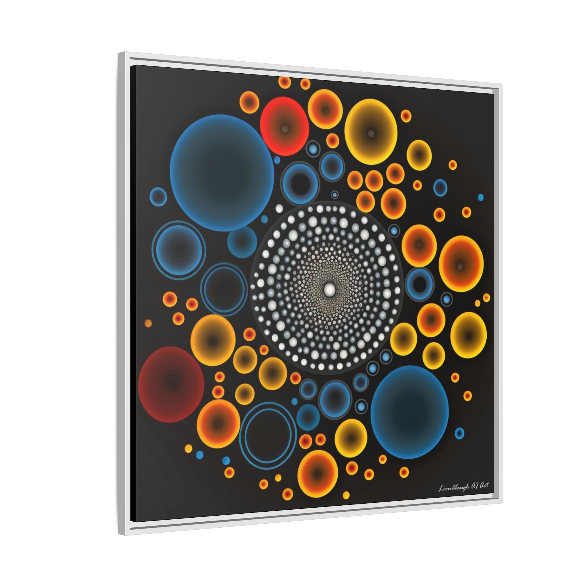 Harmonic Orbits, Matte Canvas, Framed (Multi-color)