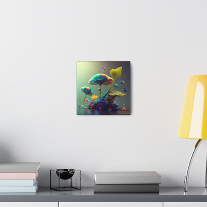 Beautiful Mushroom Luminating Colorful Bliss 6 Canvas Gallery Wraps