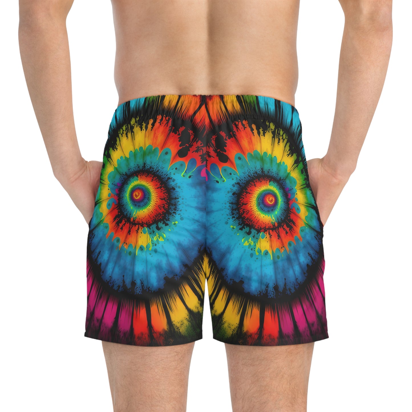 Bold And Beautiful Tie Dye Style Four A Swim Trunks (AOP)