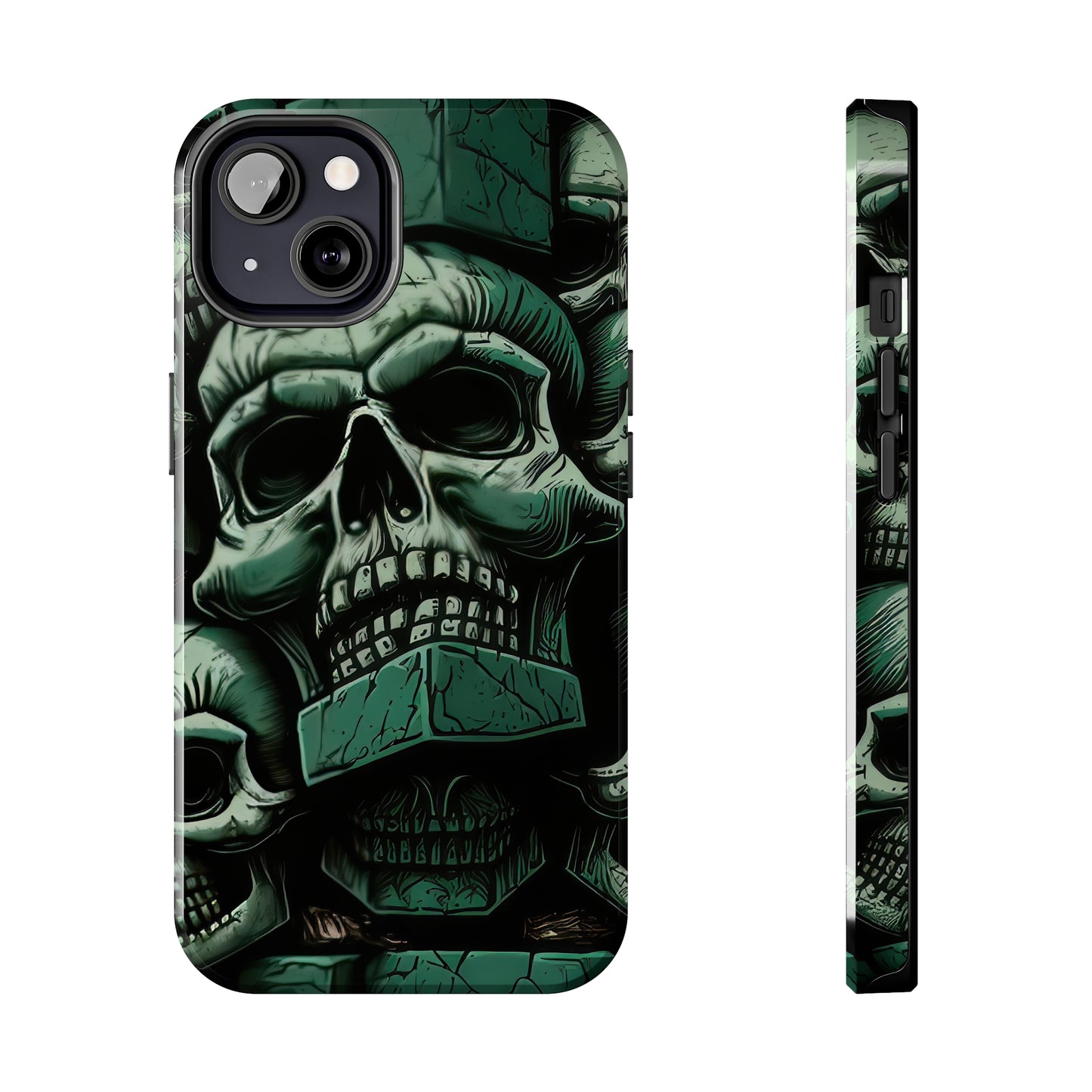 Metallic Chrome Skulls and classic Designed 15 Tough Phone Cases