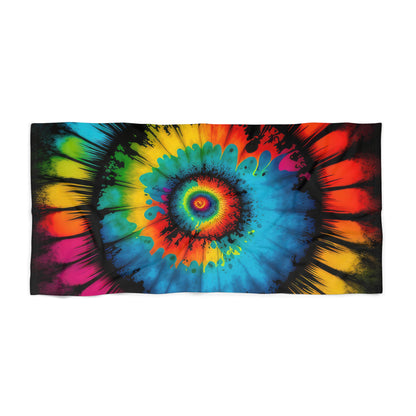 Bold And Beautiful Tie Dye Style Four Beach Towel