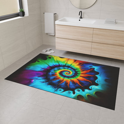 Bold And Beautiful Tie Dye Style One Heavy Duty Floor Mat