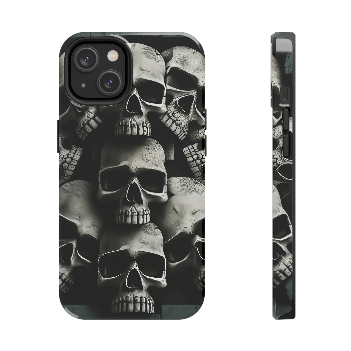 Metallic Chrome Skulls and classic Designed 11 Tough Phone Cases