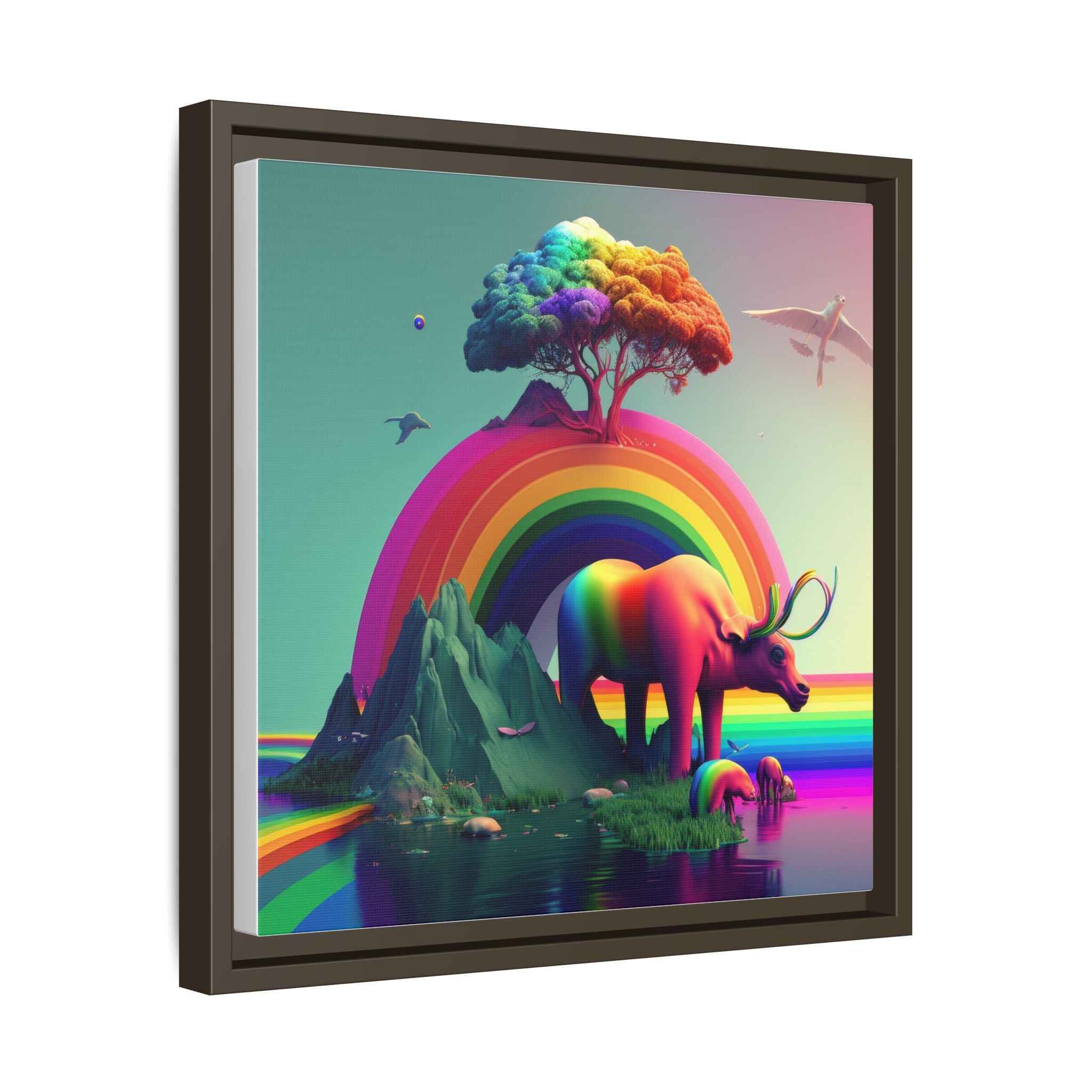 Sanctuary of Color, Art Print — Colorful Modern Wall Canvas