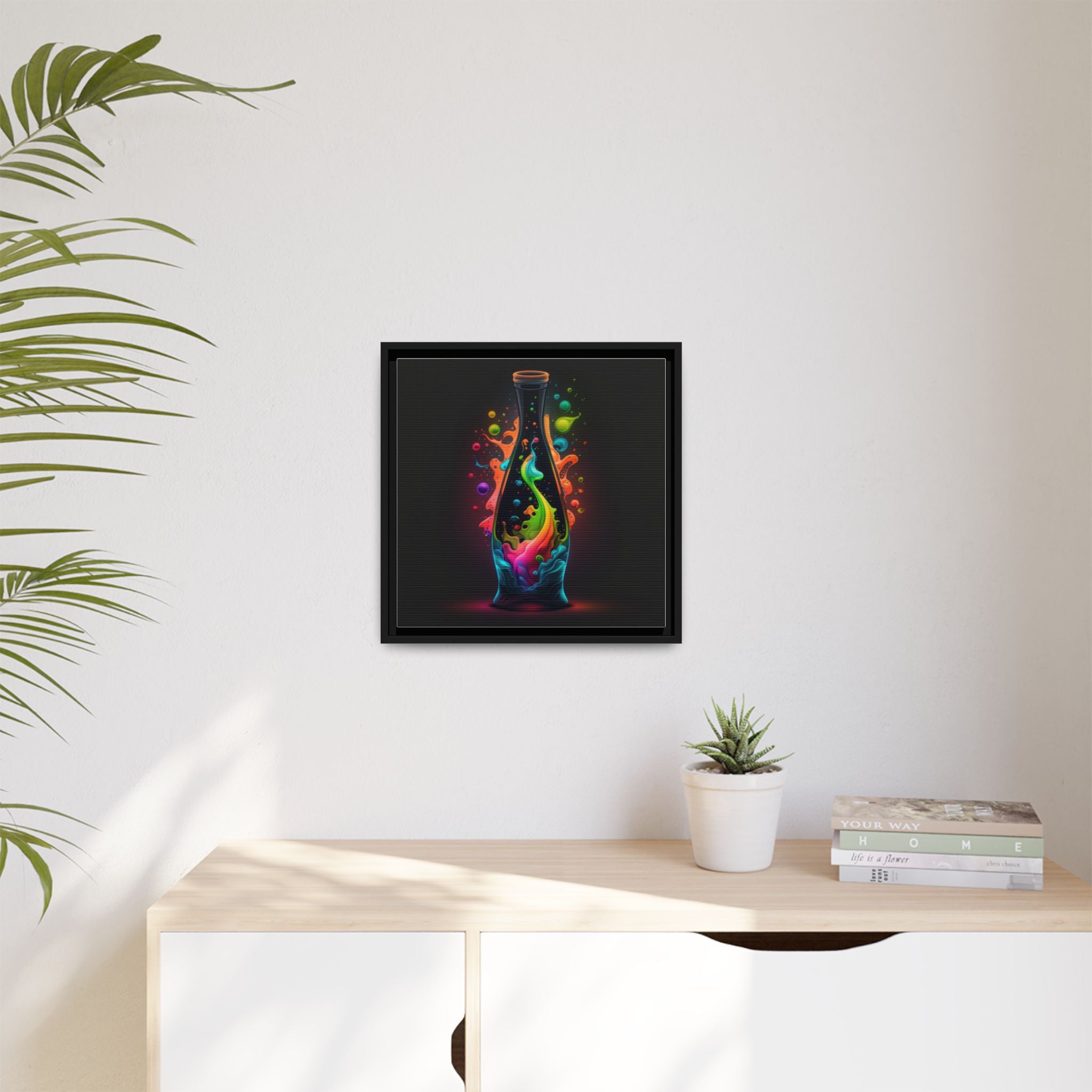 Chromatic Ascent, Art Print — Colorful Modern Wall Canvas