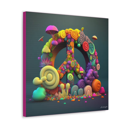 Fantastic Gummie Hippie Peace Sign Canvas Gallery Wraps