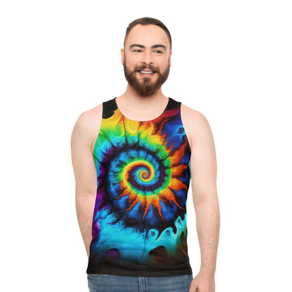 Bold And Beautiful Tie Dye Style Two 4 Unisex Tank Top (AOP)